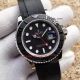 Copy Rolex Yacht-Master SS Black Dial Black Rubber Watch (2)_th.jpg